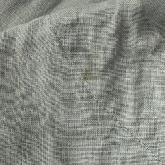 Pure Jill By J. Jill Quarter Sleeve Linen Blend Blouse Beachy Greyish  Sz M - Picture 6 of 6